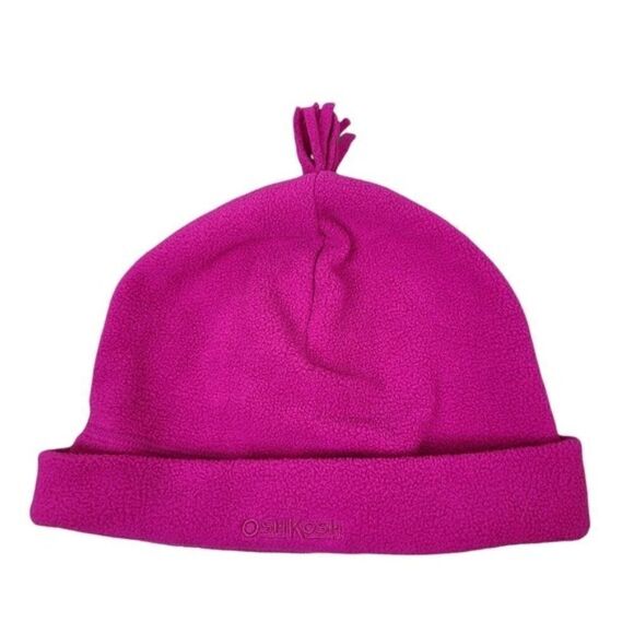 OshKosh Girl's Fuschia Pink Fleece Winter Hat Size 8 - Picture 1 of 10